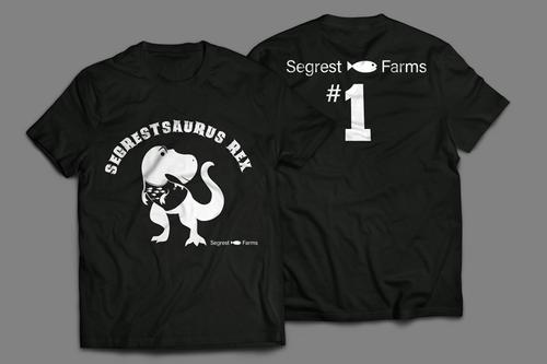 picture of Segrestsaurus Tee Shirt Black 2XL                                                                    