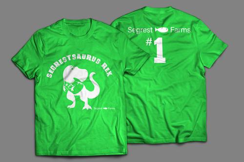 picture of Segrestsaurus Tee Shirt Geen Sml                                                                     