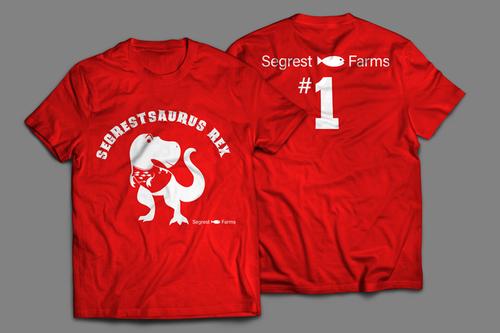 picture of Segrestsaurus Tee Shirt Red Lrg                                                                      